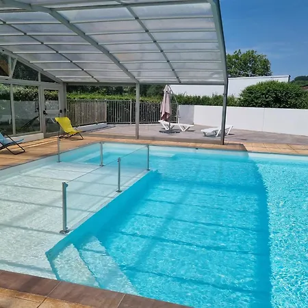 Etxetxoa, Climatisation, Spa, Terrain Prive, Piscine Et Parking Аспаррен